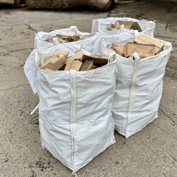 Ready to Burn Kiln Dried Firewood Bundle, Logstore Bag, 4 bags