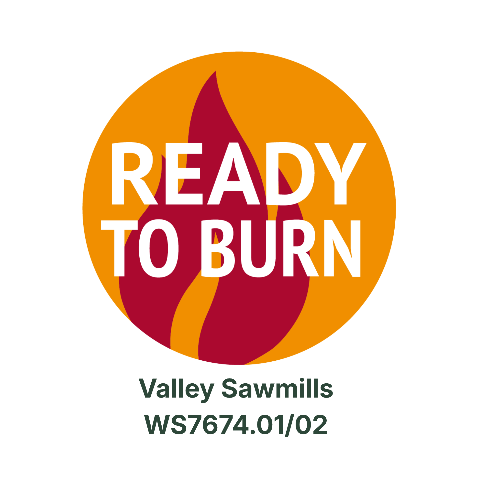 Ready to Burn certified, Valley Sawmills, certificate WS7674.01/02
